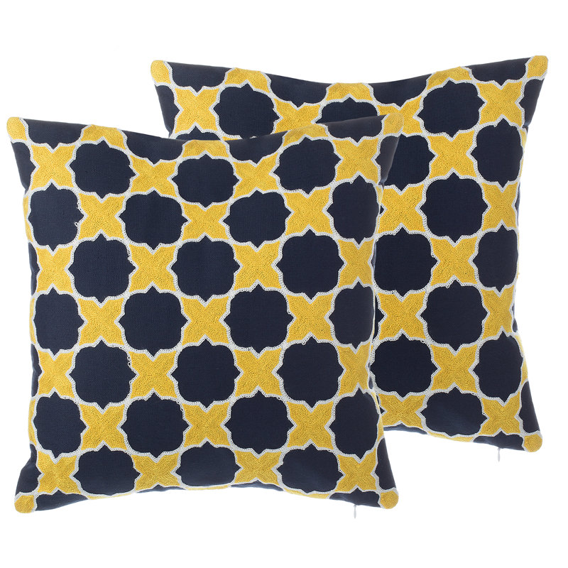 Bueno Geometric Square Cushion