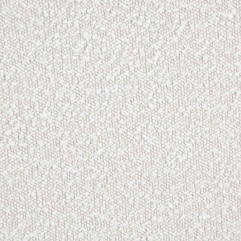 Lit très grand Eastern revêtu de tissu d'ameublement crème, base carrée et bords légèrement rembourrés