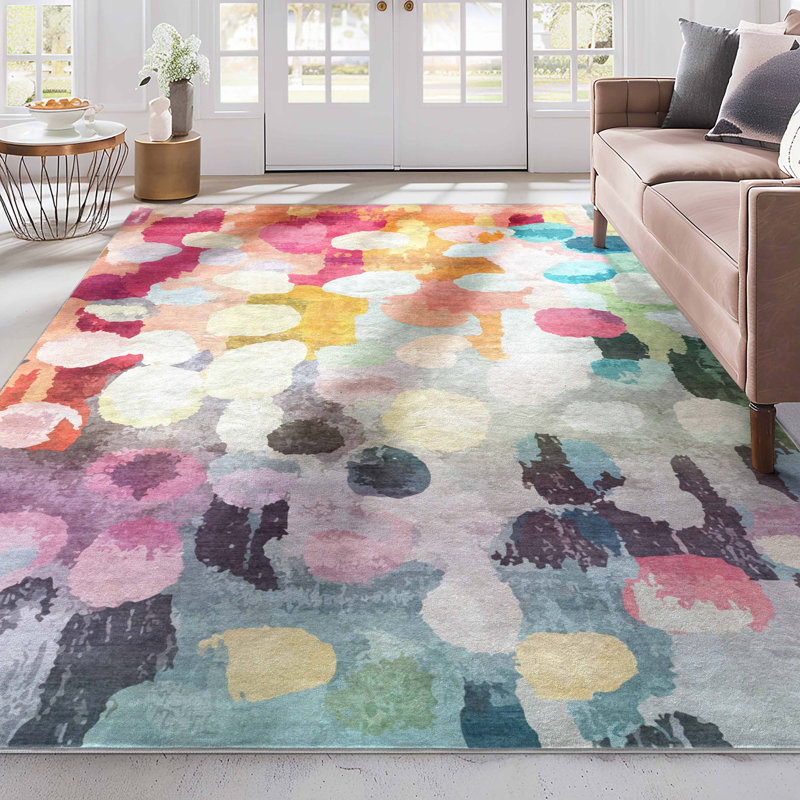  Tapis multicolore aquarelle Apollo Galets, Rectangle 3 pi 3 po x 5 pi