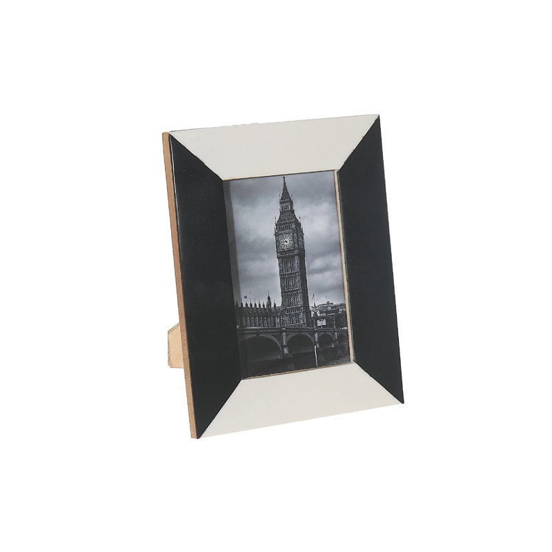 Cadre photo noir et blanc 5 x 7, L 4 po x H 6 po
