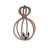3 - Light Rattan Geometric Chandelier