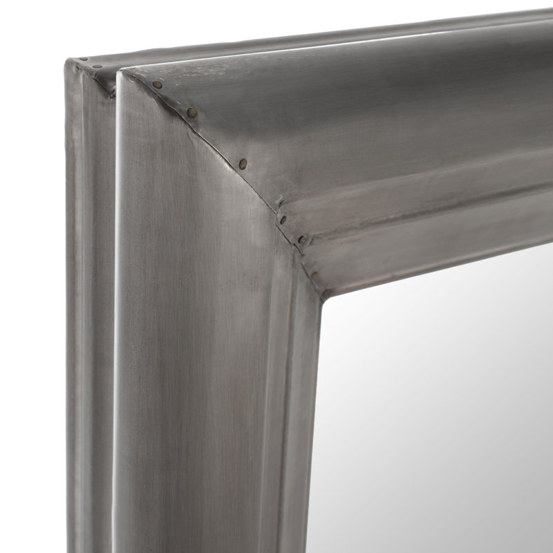 Antke Engineered Wood Mirror, 78" x 42", Silver