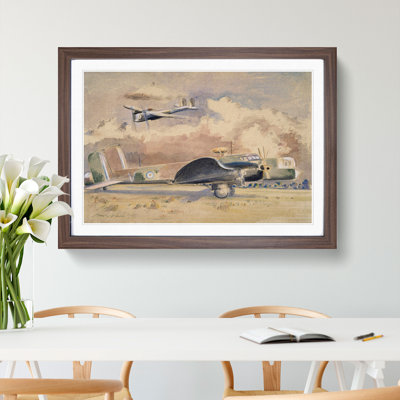 Whitley Bombers Sunning by Paul Nash - Picture Frame Painting