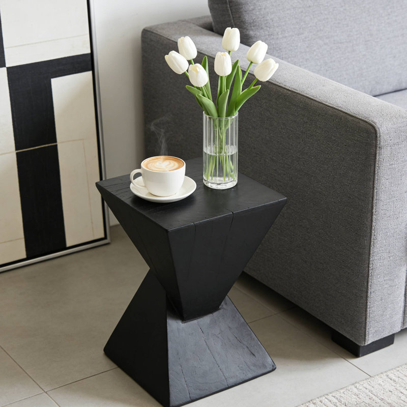 Table d'appoint moderne convenant aux bureaux et aux jardin, Noir