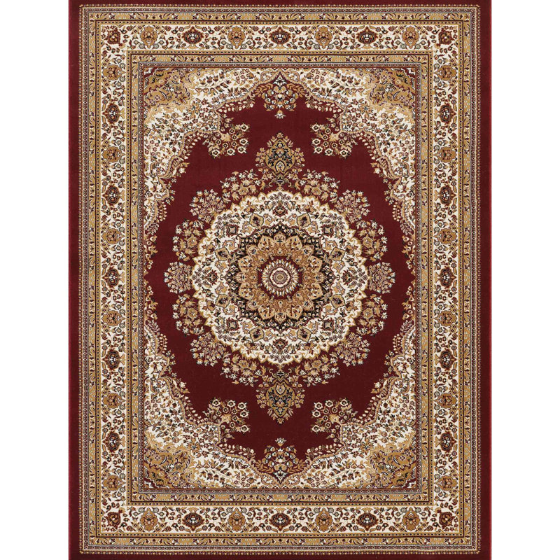 Manchester Area Rug, Red, Rectangle 7'10" x 10'6"