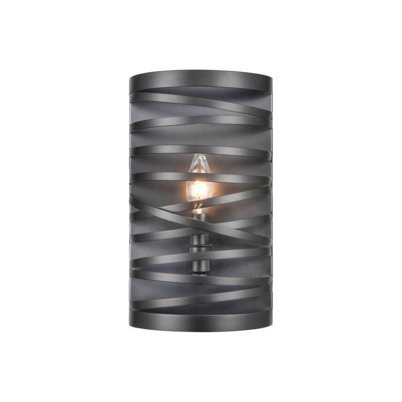 Plafonnier encastré 1 lumière Edou, Noir mat