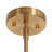 Mourine 5-Light Dimmable 41" Wide Chandelier with Rainbow Glass