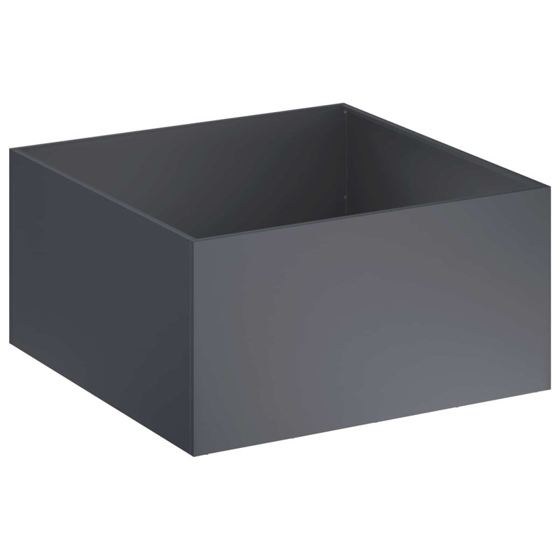 Planter, 40cm H x 60cm W x 60cm D, Anthracite, 2