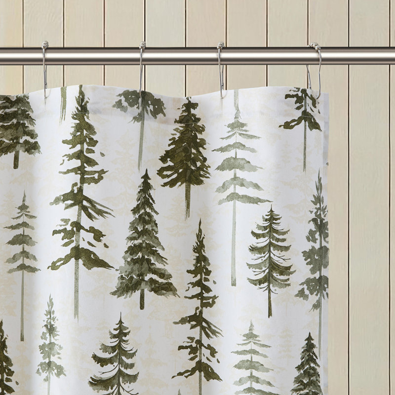 Eddie Bauer Southern Pines Green Shower Curtain
