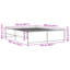 Vidaxl Bed Frame Engineered Wood And Metal-1021502810-1021502814