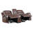 Denby 77.5" Traditional Faux Leather Power Double Reclining Loveseat with Power Reclining Motion, Integrated Console with USB & Outlets-106769853-110842266