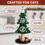 Tour pour arbre à chat H 52 "avec poteau à griffer, chat et jouets suspendus, vert