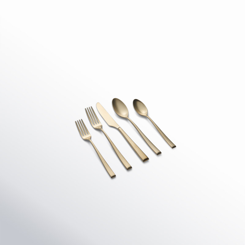 Cambridge Marlise Mirror 20-Piece Flatware Set, Champagne