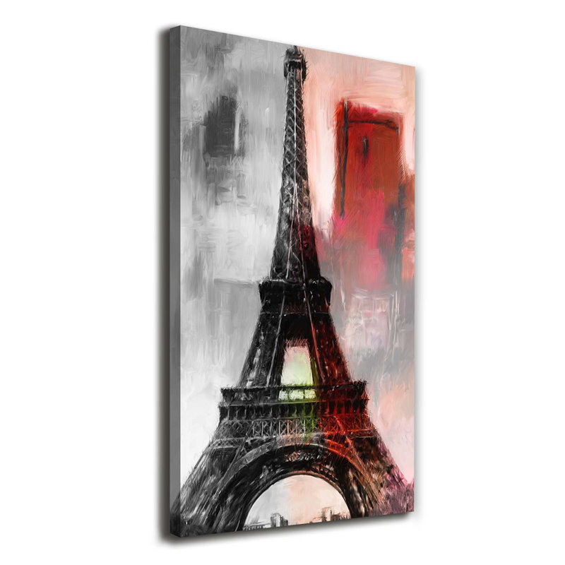 Eiffel Tower Paris - Wrapped Canvas Print, 140cm H x 70cm W