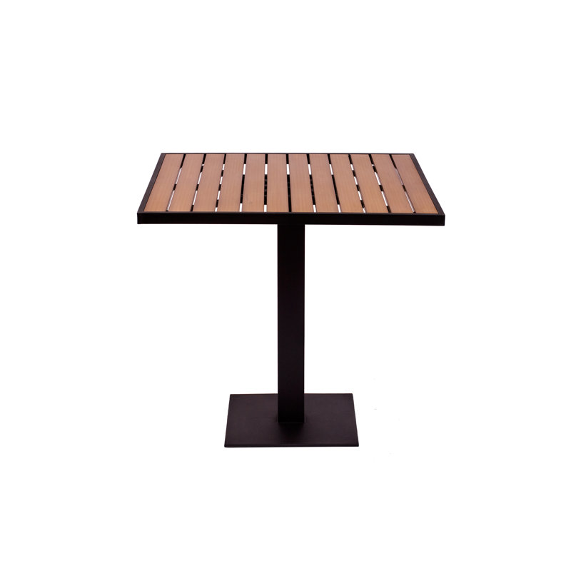 Longport 31'' H Plastic / Acrylic Dining Table, 31" H x 32" W x 32" D, Black