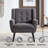 Tufted Upholstered Wide Back Armchair（Set of 2）-412486750