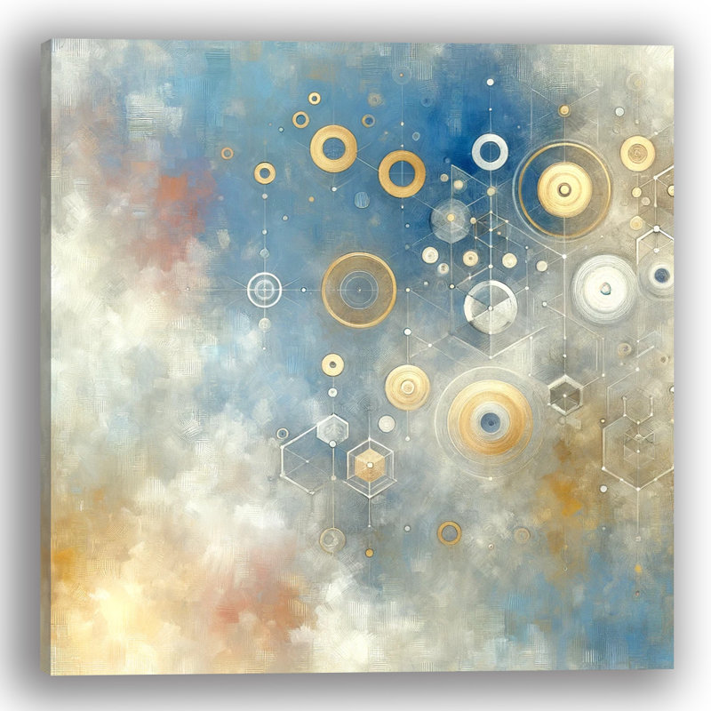 Sur toile, H 30 po x l 30 po x P 1,5 po