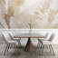 Murale abstraite beige et or-1409312377