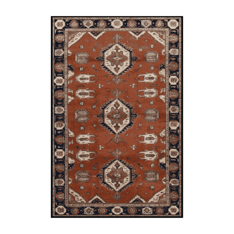 Tapis brun lavable à la machine, Rectangle 8 pi x 10 pi