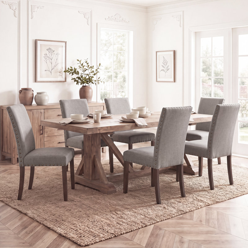 Chaises de salle à manger Bontrager, Taupe