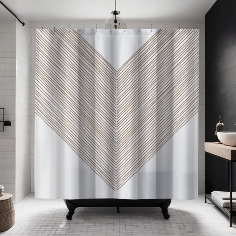 Rideau de douche Coco, Beige