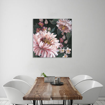 " Romantic Roses On Black "