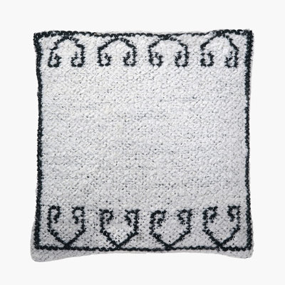Greek Key Indoor / Outdoor Square Throw Cushion