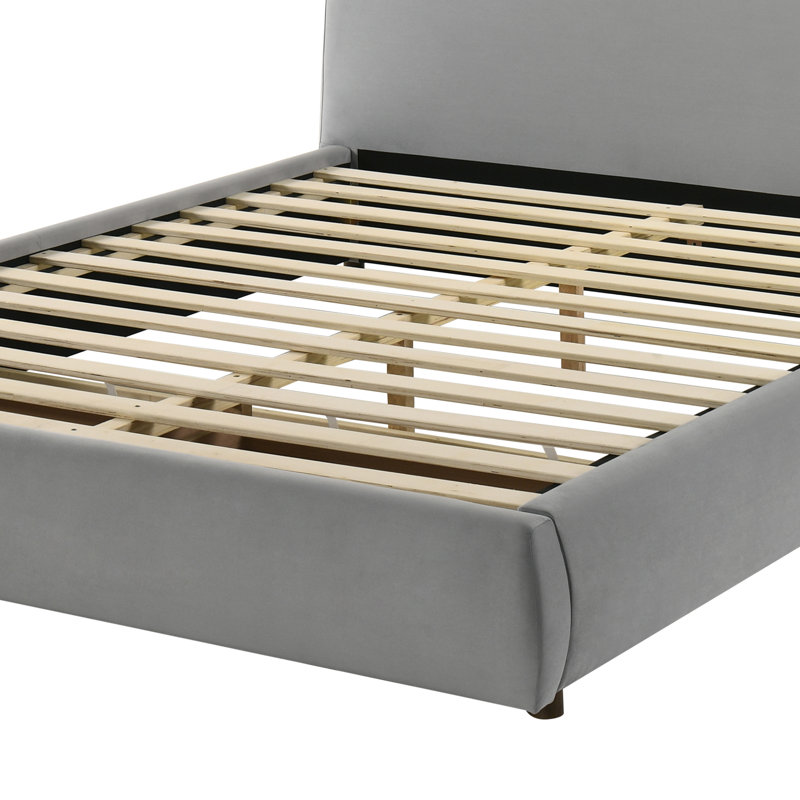 Lit plateforme avec tiroir de pied de lit Mirelle, Grey, Queen