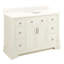 Claudia 48" Mahogany Single Basin Vanity Set with Cabinet, Vanity Top, and Oval Undermount Sink-1388687870-1388500461