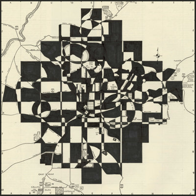Carte moderne d'Atlanta