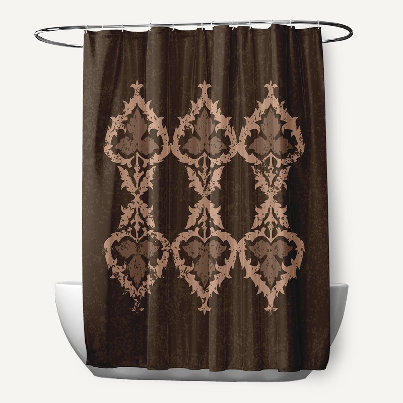 Rideau de douche Harrel, Brun