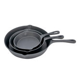 Eternal Cast Iron Non-Stick 3 Piece Frying Pan Set
