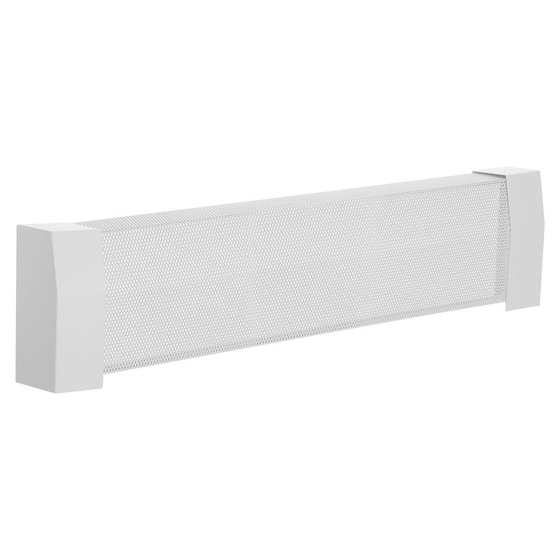 Plinthe chauffante 3 pi Premium Series standard pour chambre blanche, H 7,6 po x l 36,1 po x P 3,19 po