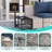 Muphyers 6-Piece Outdoor Patio Furniture Set Wicker Sectional Sofa Set, Patio Conversation Set with Thickened Cushions & Coffee Table for Garden, Backyard, Poolside-267670918