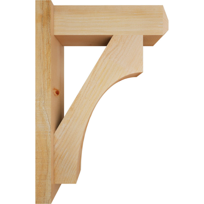 Persienne en bois rustique Westlake Craftsman, Sapin Douglas de 6 po (sciage brut), P 18 po x H 26 po