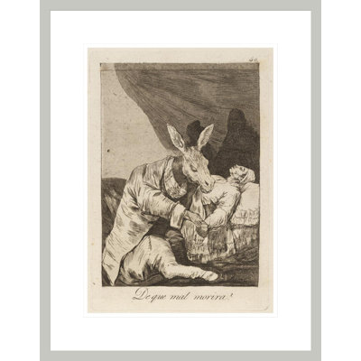 De que mal morira? (Of what ill will he die?) by Francisco de Goya -Framed Giclee Print