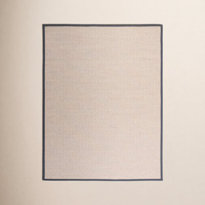 Marble Dark Gray Sisal Jute Rug