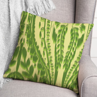 Floral Outdoor Reversible Throw Pillow