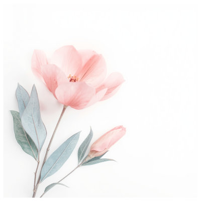 Couvre-lit matelassé fleur rose avec feuilles