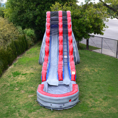 JumpOrange Titanium 19 ft Commercial Grade Inflatable Water Slide (with Pool and Blower)