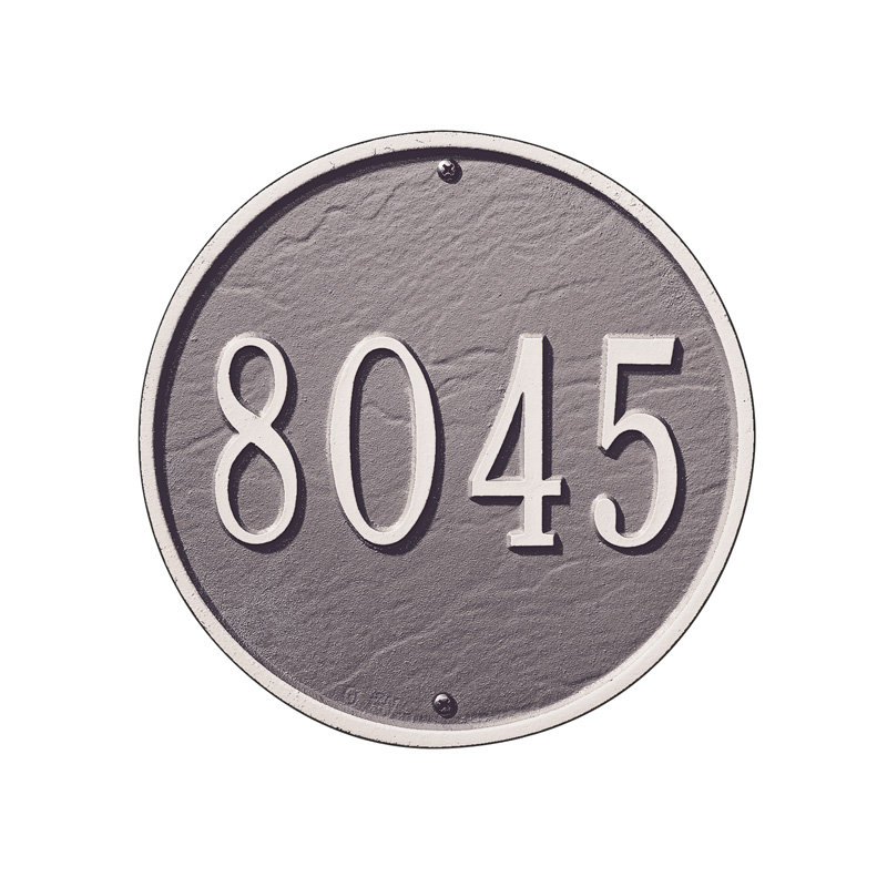 1-Line Wall Address Plaque, Antique Copper, Yes