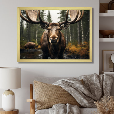 " Brown Yellow Moose Majestic "