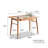 Khyion Solid Wood Writing Desk