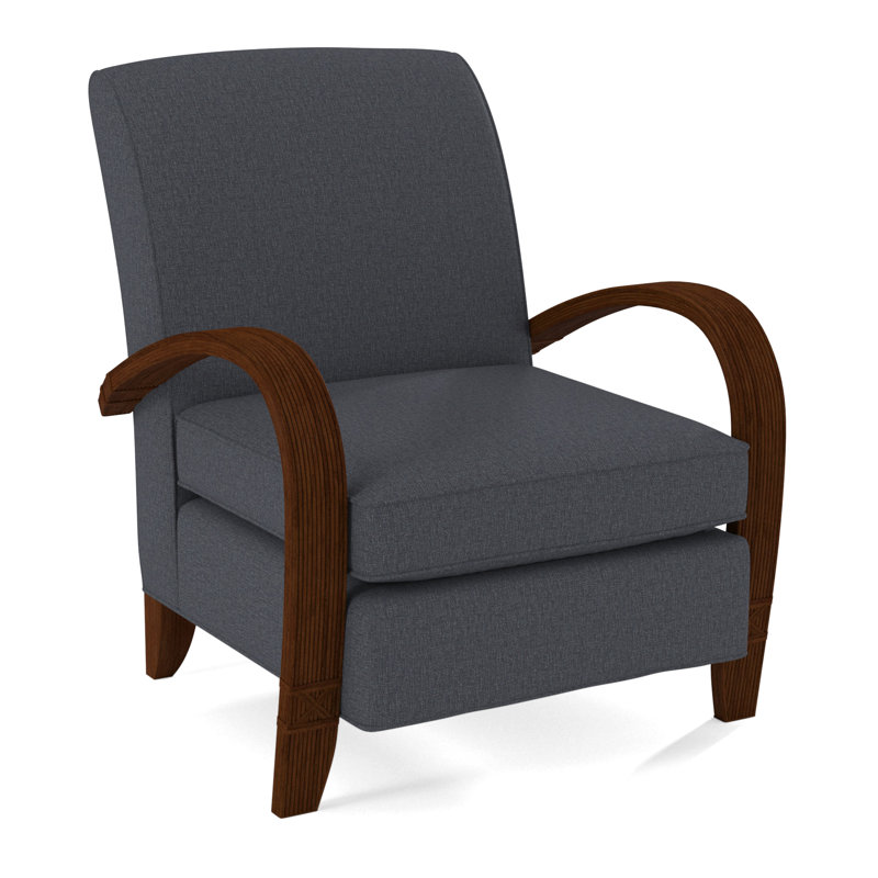 Vero Armchair, Coffee, White Performance Fabric; 0851-94