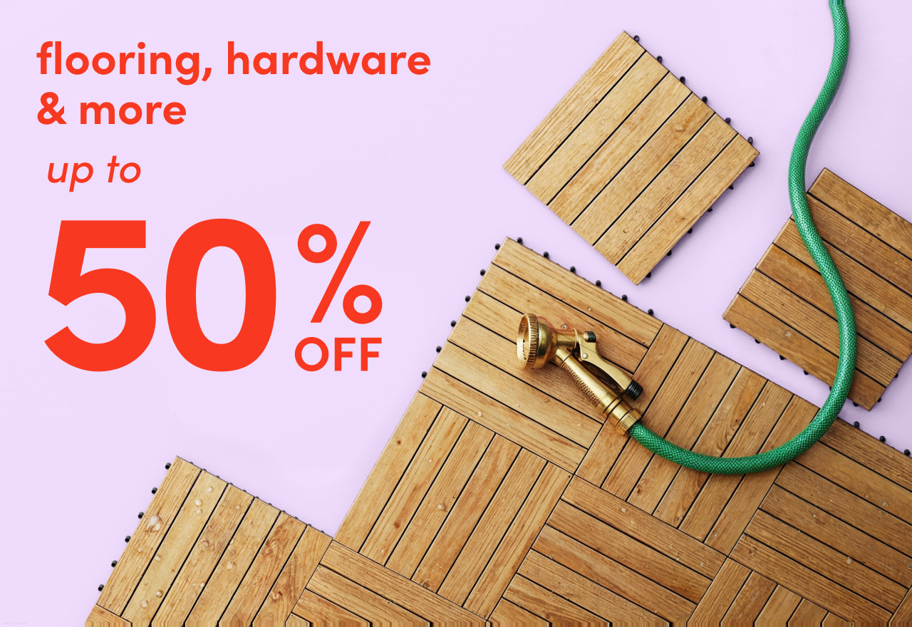 flooring, hardware & more on clearance