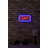 Flexible LED Neon Light Strip, Waterproof IP67, 15.7 x 8.7 x 0.8 inches | 400 Lumens, 7000K, Easy On/Off Switch | 12V Adapter Included, Built-In Wall Hanging System, Blue & Red | Perfect for Home Décor & Parties
