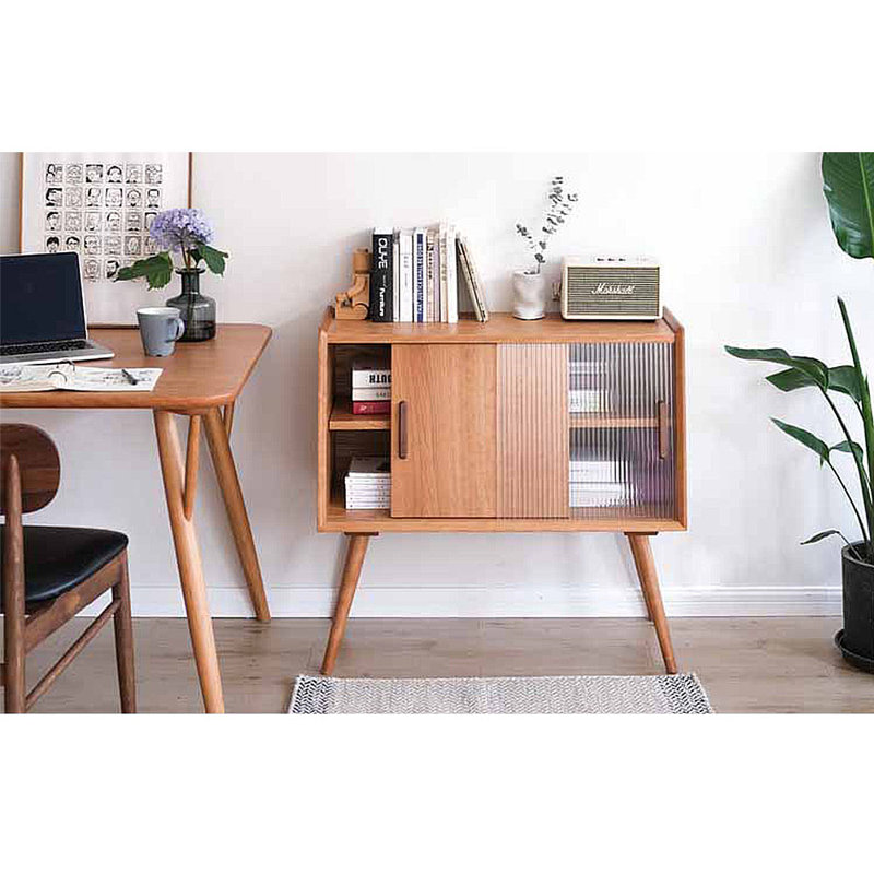 Petit buffet de rangement à porte mobile