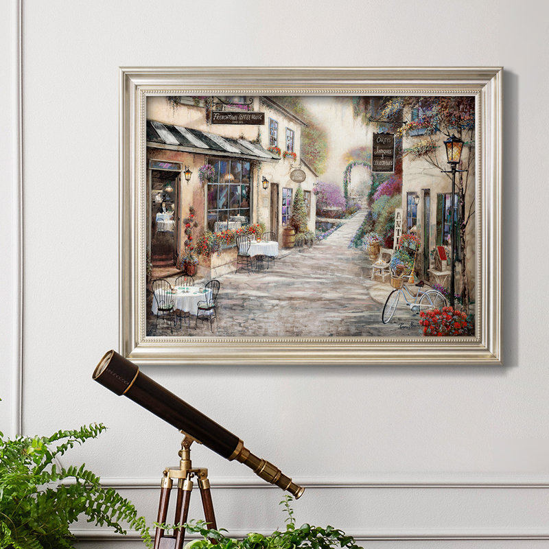 Frenchtown Market - reproduction d'art sur toile, H 21 po x l 25 po x P 2,5 po
