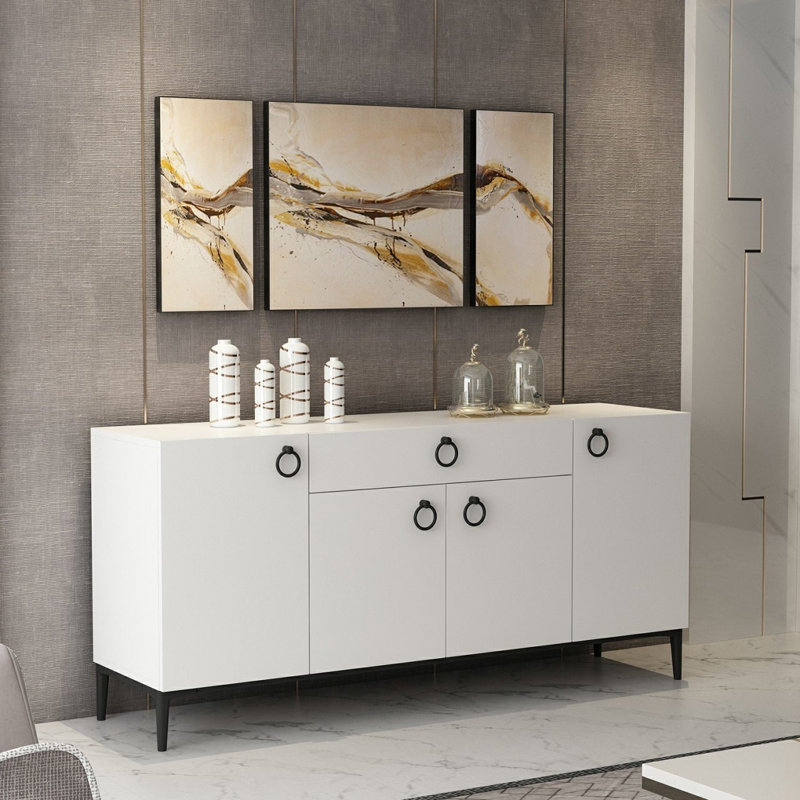 Minerva 75cm Sideboard, White