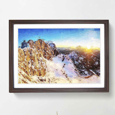 Hoher Dachstein Mountain in Austria - Picture Frame Painting Print